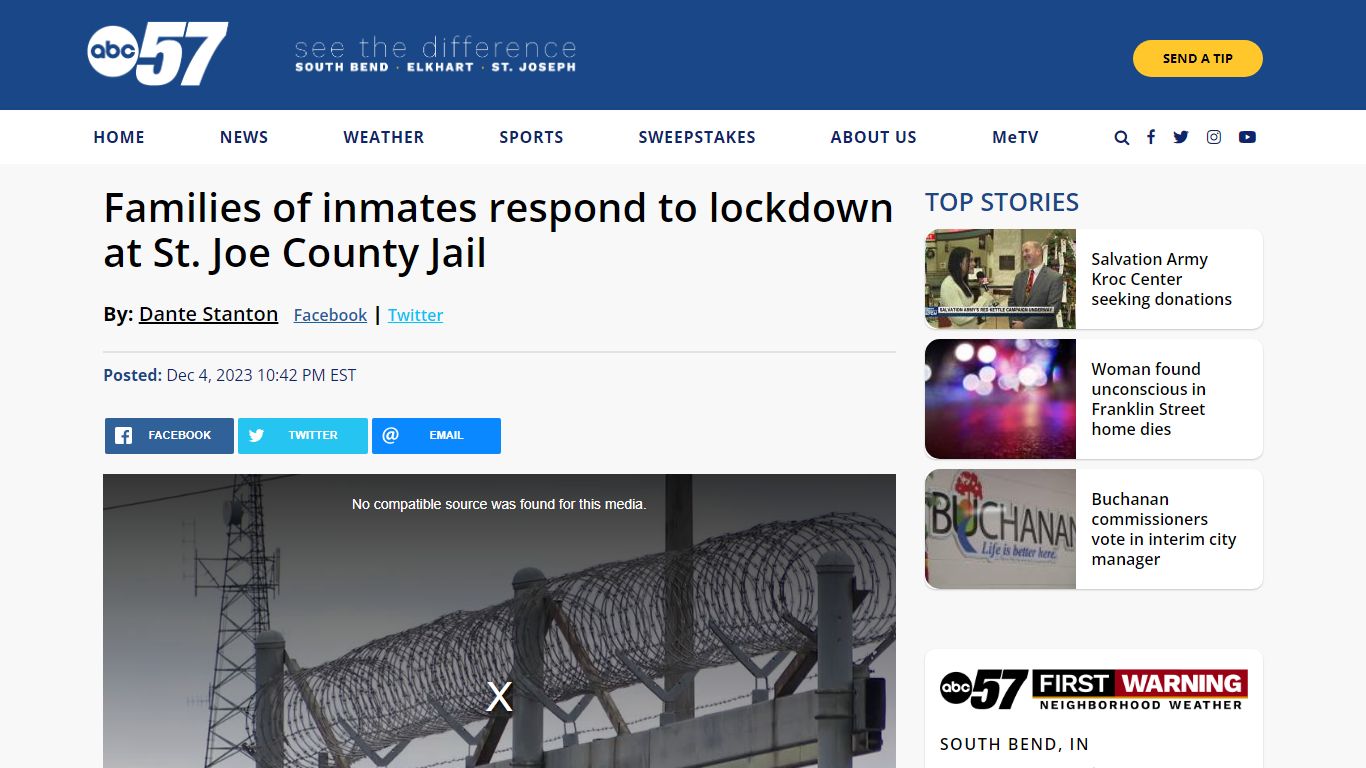 Families of inmates respond to lockdown at St. Joe County Jail - ABC57